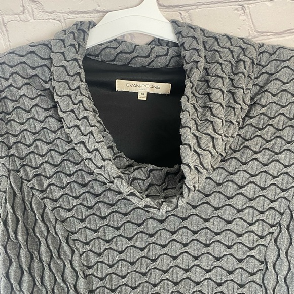 Evan Picone Modern Gray Dress size 14 - Picture 7 of 13